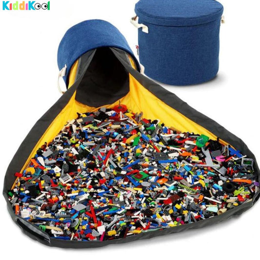 KiddiKool® 2 in 1 Aufbewahrungskorb mit ausziehbarer Spielmatte